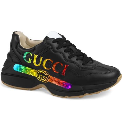 gucci rainbow shoes replica|Gucci rhyton sneaker sale.